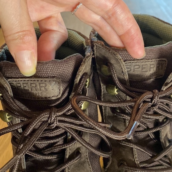 SPERRY DOCKYARD BOOT oiled leather and canvas - Picture 10 of 11